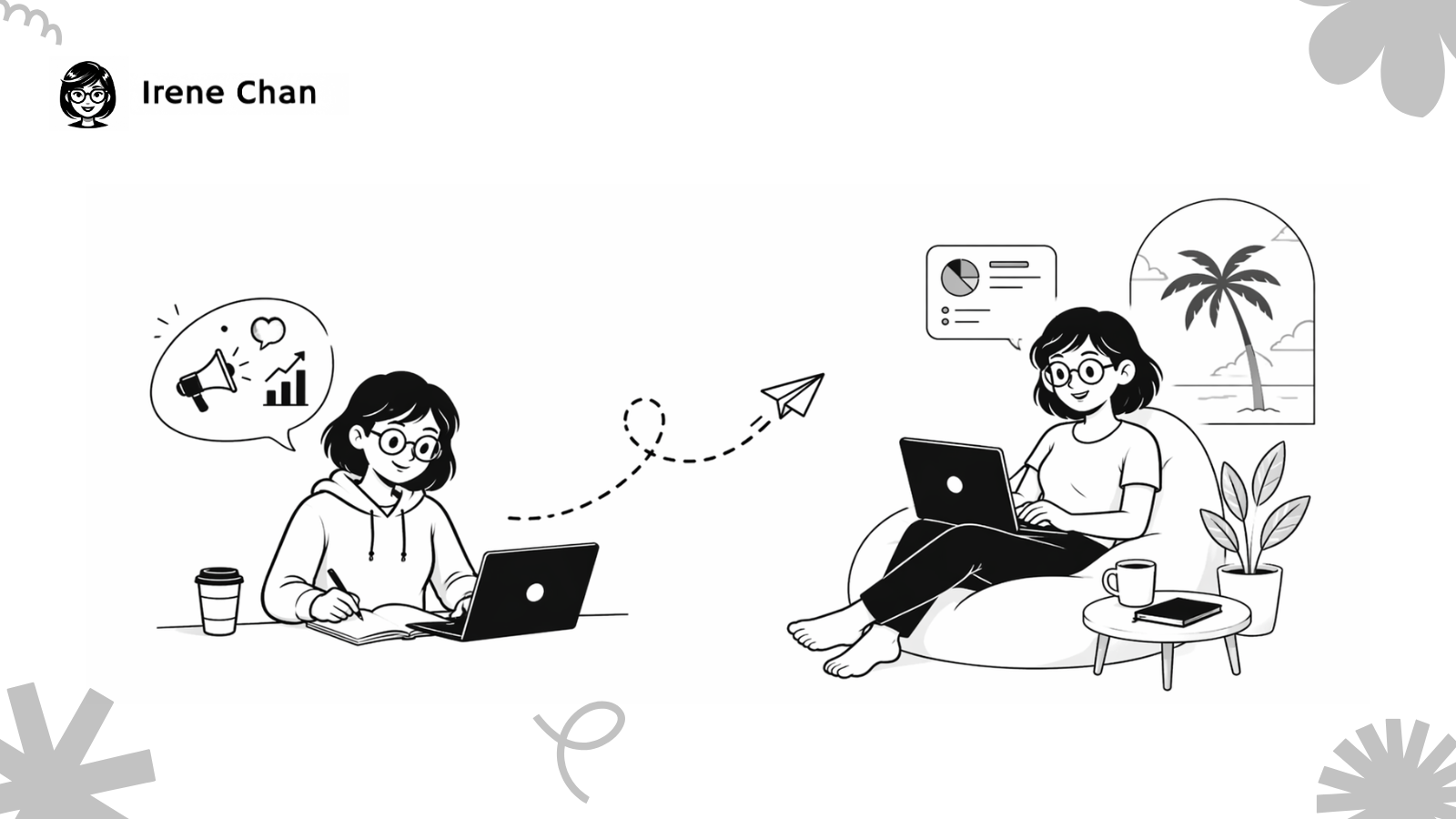 college side hustle into a remote marketing career featured image